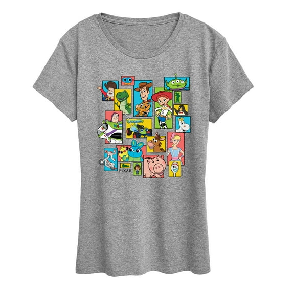 Toy Story 4 - Buzz, Woody, And Friends - Women's Short Sleeve Graphic T-Shirt