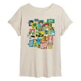 thumbnail image 1 of Toy Story 4 - Buzz, Woody, And Friends - Womens Oversized Graphic T-Shirt, 1 of 4