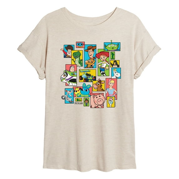 Toy Story 4 - Buzz, Woody, And Friends - Womens Oversized Graphic T-Shirt