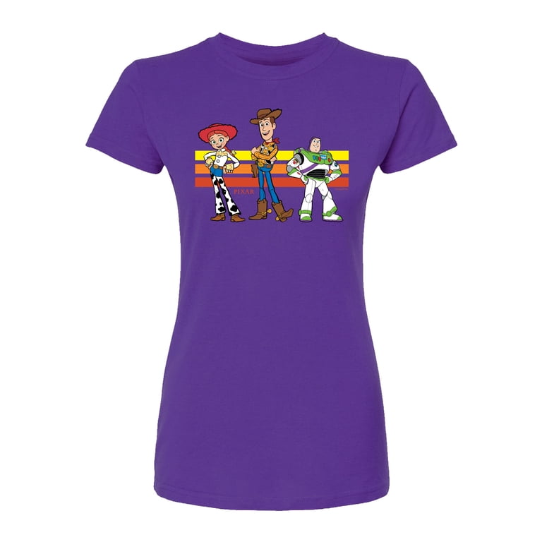 Toy Story 4 - Buzz, Woody, And Jessie - Juniors Fitted Short