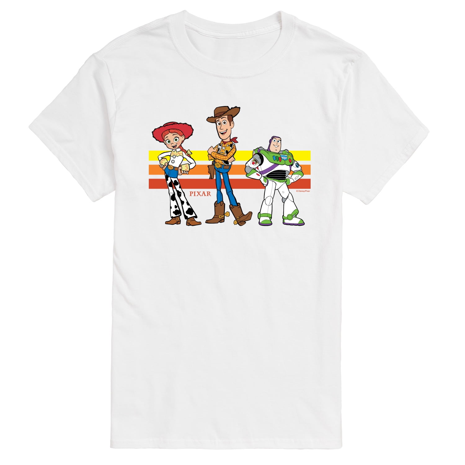 TOY STORY BUZZ & JESSIE Tシャツ Toy Story 4 - Buzz, Woody, And Jessie - Men's Short Sleeve Graphic