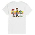 thumbnail image 1 of Toy Story 4 - Buzz, Woody, And Jessie - Men's Short Sleeve Graphic T-Shirt, 1 of 4