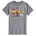 thumbnail image 1 of Toy Story 4 - Buzz, Woody, And Jessie - Men's Short Sleeve Graphic T-Shirt, 1 of 4
