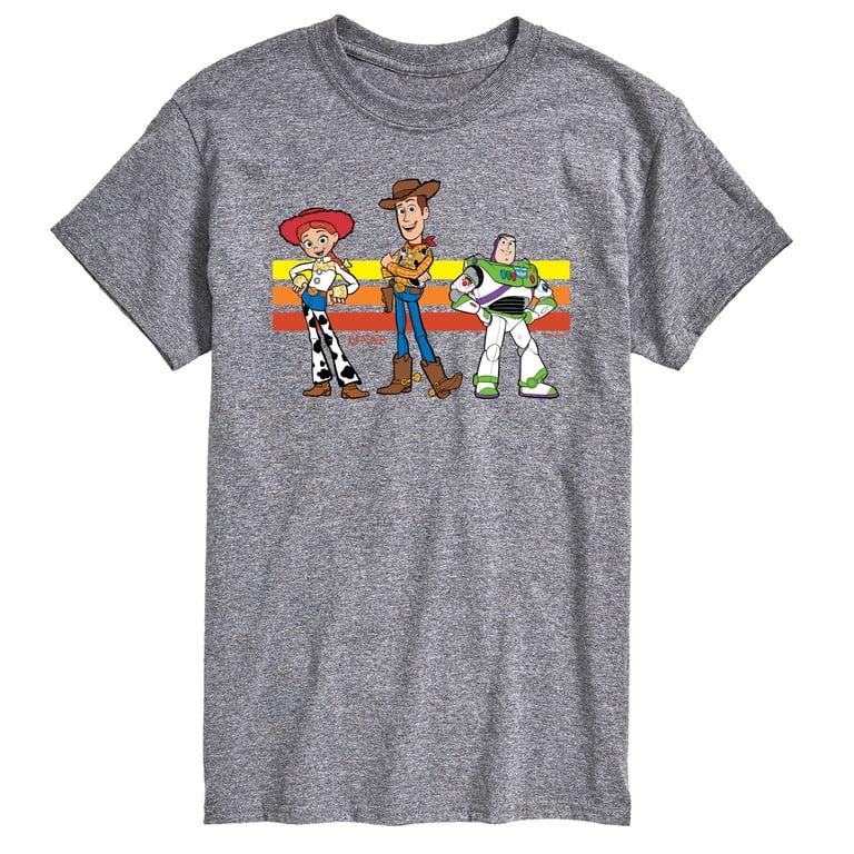 Toy Story 4 - Buzz, Woody, And Jessie - Men's Short Sleeve Graphic