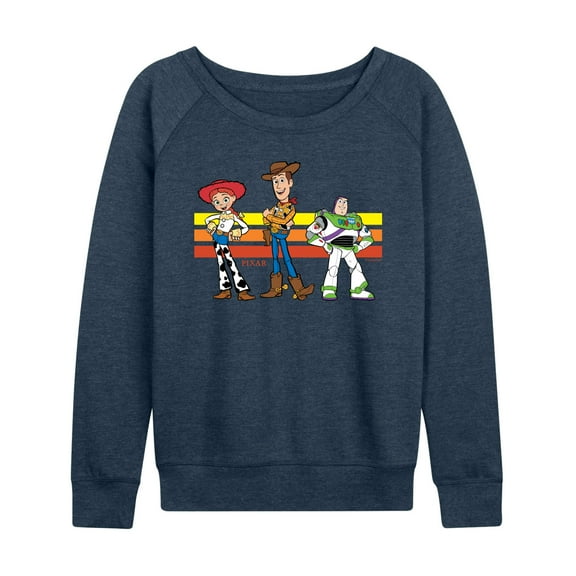 Toy Story 4 - Buzz, Woody, And Jessie - Women's French Terry Long Sleeve Pullover