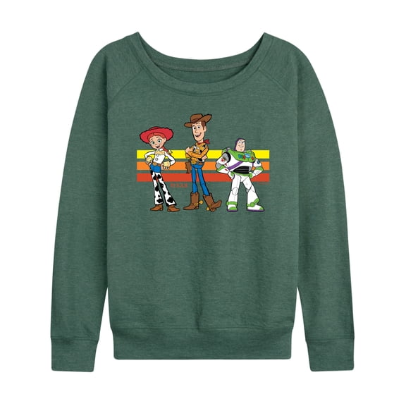 Toy Story 4 - Buzz, Woody, And Jessie - Women's French Terry Long Sleeve Pullover