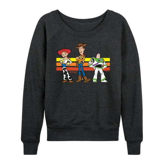 Toy Story 4 - Buzz, Woody, And Jessie - Women's French Terry Long Sleeve Pullover