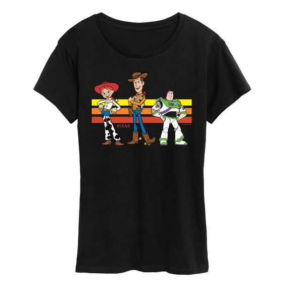 Toy Story 4 - Buzz, Woody, And Jessie - Women's Short Sleeve Graphic T-Shirt