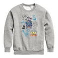 thumbnail image 1 of Toy Story 4 - Character Sketches - Toddler & Youth Crewneck Fleece Sweatshirt, 1 of 5