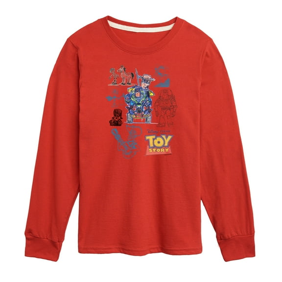 Toy Story 4 - Character Sketches - Toddler & Youth Long Sleeve Graphic T-Shirt