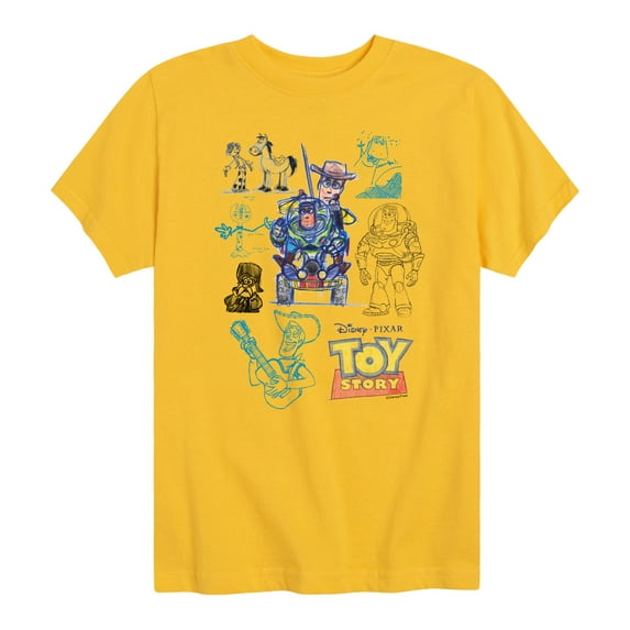 Toy Story 4 - Character Sketches - Toddler & Youth Short Sleeve Graphic T-Shirt