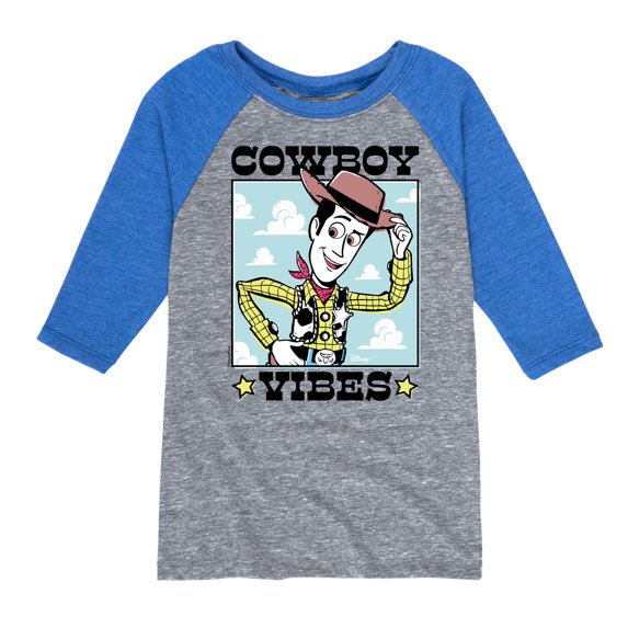 Toy Story 4 - Cowboy Vibes - Toddler & Youth Raglan Graphic T-Shirt