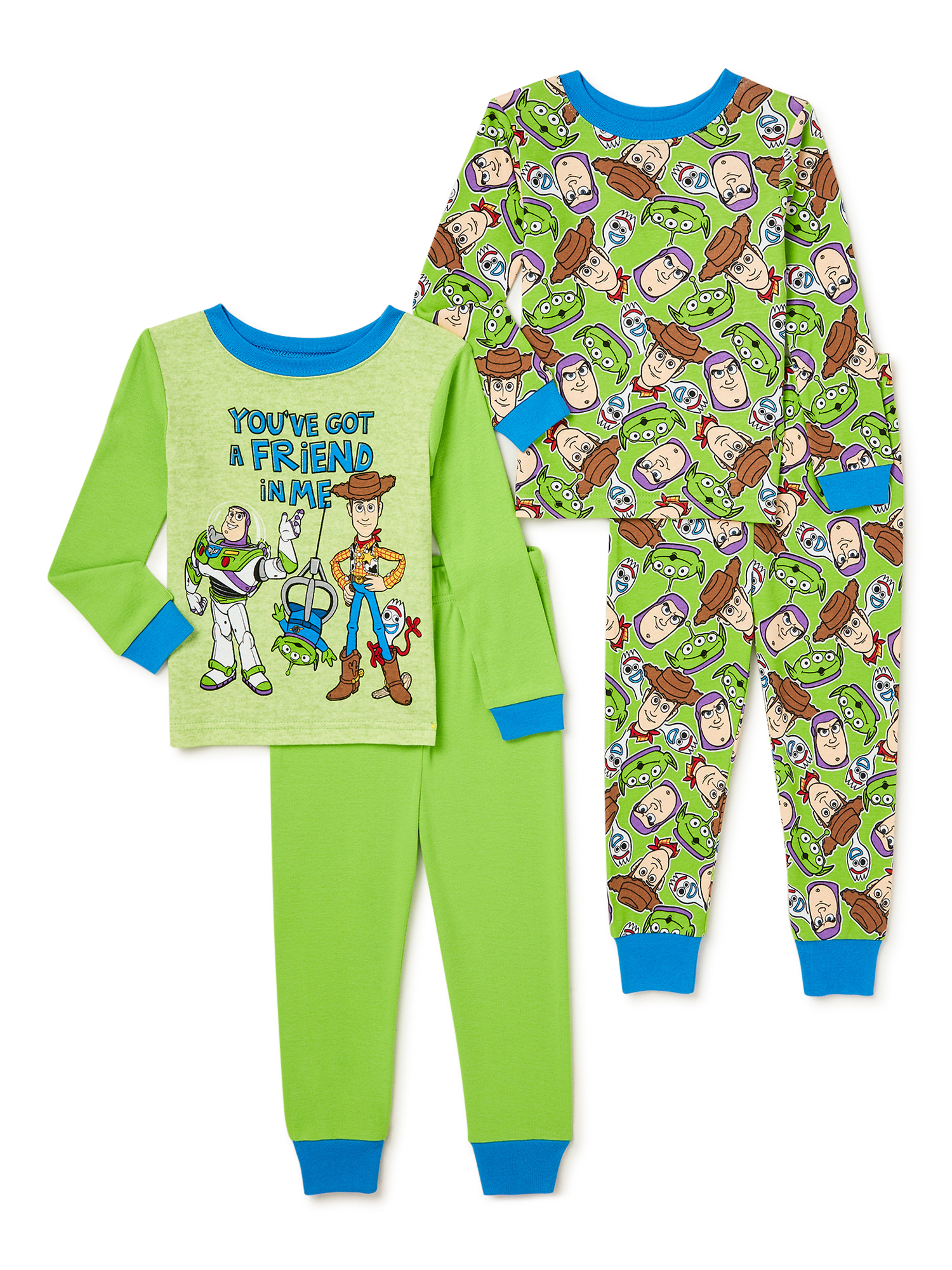 Toy Story 4 Exclusive Toddler Boys Cotton Pajama Set, 4-Piece, Sizes 2T-5T - image 1 of 3