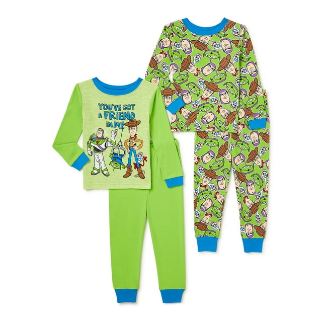 Toy Story 4 Exclusive Toddler Boys Cotton Pajama Set, 4-Piece, Sizes 2T-5T