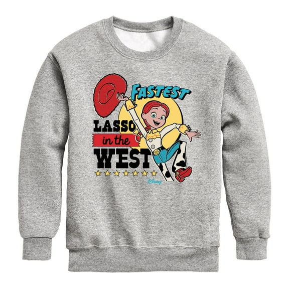 Toy Story 4 - Fastest Lasso In The West - Toddler & Youth Crewneck Fleece Sweatshirt