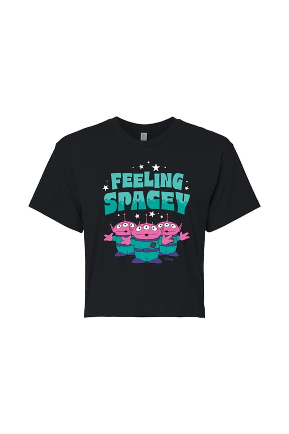 Toy Story 4 - Feeling Spacey - Juniors Cropped Cotton Blend T-Shirt
