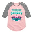 thumbnail image 1 of Toy Story 4 - Feeling Spacey - Toddler & Youth Girls Raglan Graphic T-Shirt, 1 of 4