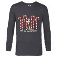 thumbnail image 1 of Toy Story 4 Forky Get Me Outta Here Candy Canes Holiday - Long Sleeve T-Shirt for Men - Customized-Charcoal Heather, 1 of 5