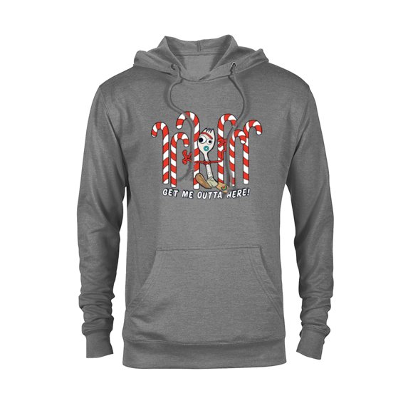 Toy Story 4 Forky Get Me Outta Here Candy Canes Holiday - Pullover Hoodie for Adults - Customized-Athletic Heather