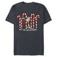 thumbnail image 1 of Toy Story 4 Forky Get Me Outta Here Candy Canes Holiday - Short Sleeve Blended T-Shirt for Adults - Customized-Navy Heather, 1 of 5