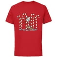 thumbnail image 1 of Toy Story 4 Forky Get Me Outta Here Candy Canes Holiday - Short Sleeve Cotton T-Shirt for Adults - Customized-Red, 1 of 5