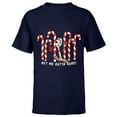 thumbnail image 1 of Toy Story 4 Forky Get Me Outta Here Candy Canes Holiday - Short Sleeve T-Shirt for Kids - Customized-Navy, 1 of 5