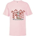 thumbnail image 1 of Toy Story 4 Forky Get Me Outta Here Candy Canes Holiday - Short Sleeve T-Shirt for Kids - Customized-Soft Pink, 1 of 5