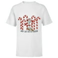 thumbnail image 1 of Toy Story 4 Forky Get Me Outta Here Candy Canes Holiday - Short Sleeve T-Shirt for Kids - Customized-White, 1 of 5