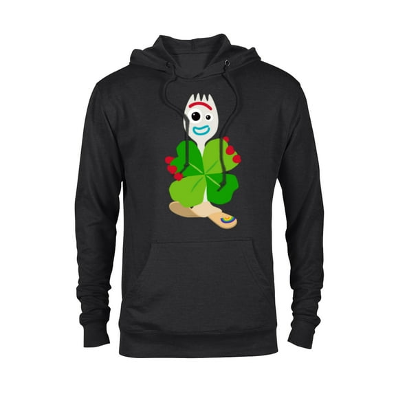 Toy Story 4 Forky Green Shamrock St. Patrick's Day - Pullover Hoodie for Adults - Customized-Black