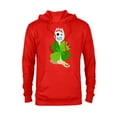 thumbnail image 1 of Toy Story 4 Forky Green Shamrock St. Patrick's Day - Pullover Hoodie for Adults - Customized-Red Heather, 1 of 5