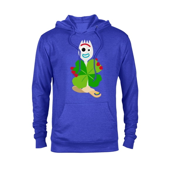 Toy Story 4 Forky Green Shamrock St. Patrick's Day - Pullover Hoodie for Adults - Customized-Royal Heather