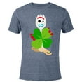 thumbnail image 1 of Toy Story 4 Forky Green Shamrock St. Patrick's Day - Short Sleeve Blended T-Shirt for Adults - Customized-Navy Heather, 1 of 5