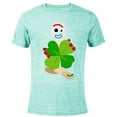 thumbnail image 1 of Toy Story 4 Forky Green Shamrock St. Patrick's Day - Short Sleeve Blended T-Shirt for Adults - Customized-Ocean Blue, 1 of 5