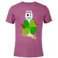 thumbnail image 1 of Toy Story 4 Forky Green Shamrock St. Patrick's Day - Short Sleeve Blended T-Shirt for Adults - Customized-Purple, 1 of 5
