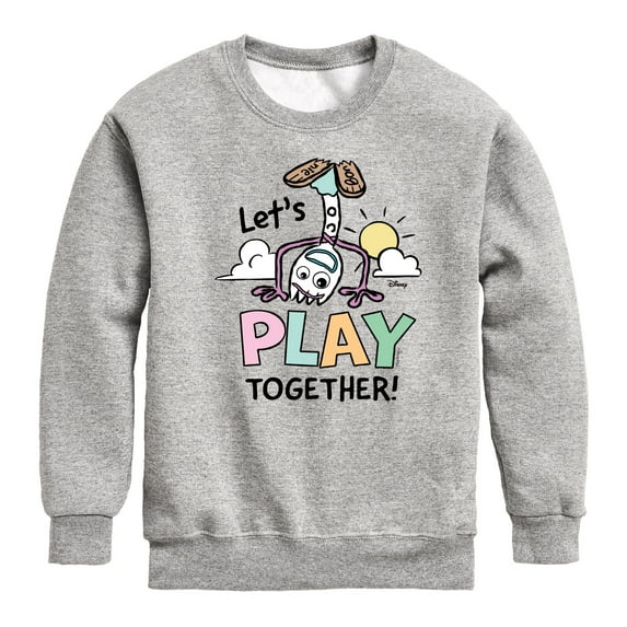 Toy Story 4 - Forky Lets Play Together - Toddler & Youth Crewneck Fleece Sweatshirt