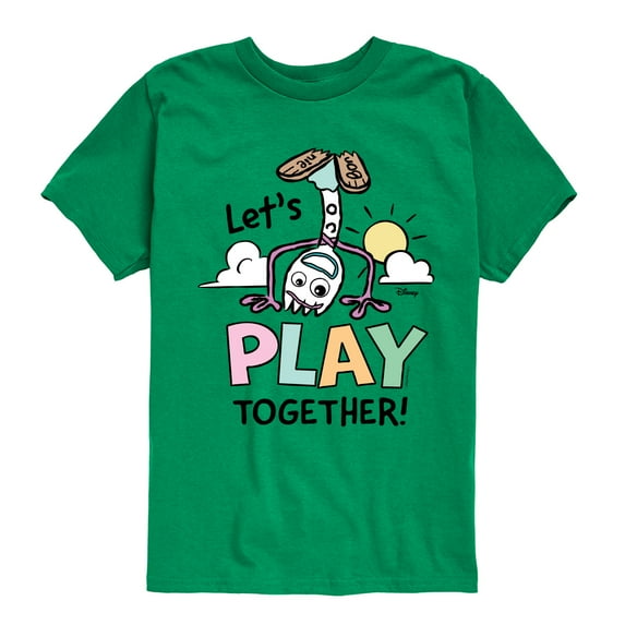 Toy Story 4 - Forky Lets Play Together - Toddler & Youth Short Sleeve Graphic T-Shirt