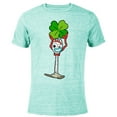 thumbnail image 1 of Toy Story 4 Forky Lucky Shamrock St. Patrick's Day - Short Sleeve Blended T-Shirt for Adults - Customized-Ocean Blue, 1 of 5