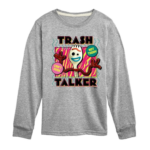 Toy Story 4 - Forky Trash Talker - Toddler & Youth Long Sleeve Graphic T-Shirt