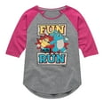thumbnail image 1 of Toy Story 4 - Fun On The Run - Toddler & Youth Girls Raglan Graphic T-Shirt, 1 of 5