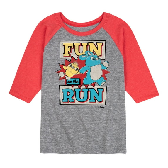 Toy Story 4 - Fun On The Run - Toddler & Youth Raglan Graphic T-Shirt