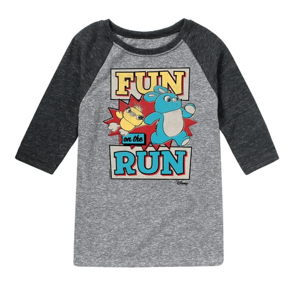 Toy Story 4 - Fun On The Run - Toddler & Youth Raglan Graphic T-Shirt