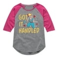 thumbnail image 1 of Toy Story 4 - Got It Handled - Toddler & Youth Girls Raglan Graphic T-Shirt, 1 of 5