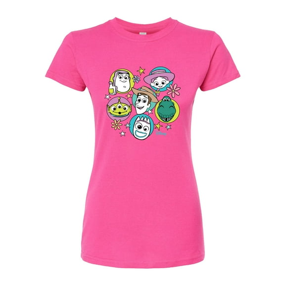 Toy Story 4 - Group Grid - Juniors Fitted Graphic T-Shirt