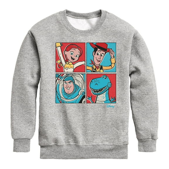 Toy Story 4 - Group Grid - Toddler & Youth Crewneck Fleece Sweatshirt