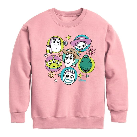 Toy Story 4 - Group Grid - Toddler & Youth Crewneck Fleece Sweatshirt