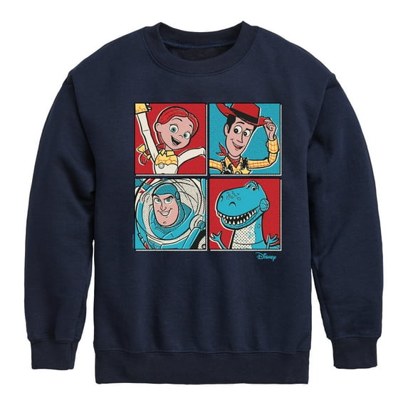 Toy Story 4 - Group Grid - Toddler & Youth Crewneck Fleece Sweatshirt