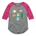 thumbnail image 1 of Toy Story 4 - Group Grid - Toddler & Youth Girls Raglan Graphic T-Shirt, 1 of 5