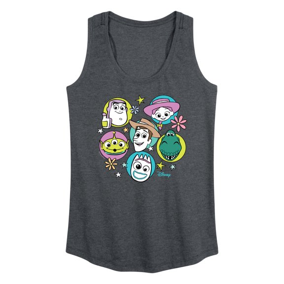 Toy Story 4 - Group Grid - Women's Racerback Tank Top