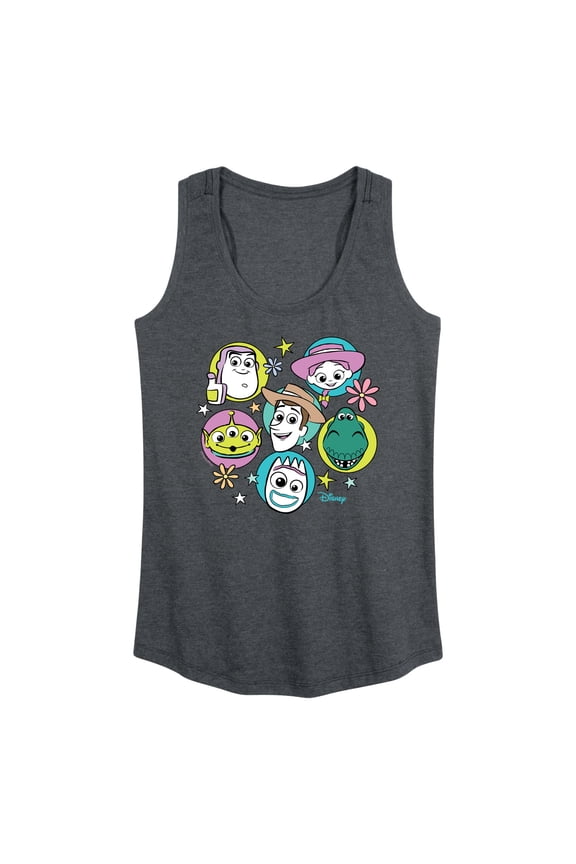 Toy Story 4 - Group Grid - Women's Racerback Tank Top
