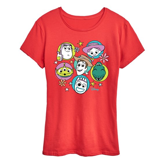 Toy Story 4 - Group Grid - Women's Short Sleeve Graphic T-Shirt